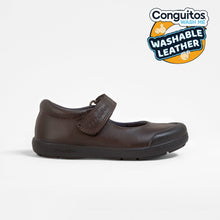 Carregar imagem no visualizador da galeria, Sapatos escolares de couro lavável para meninas