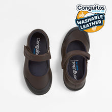 Carregar imagem no visualizador da galeria, Sapatos escolares de couro lavável para meninas