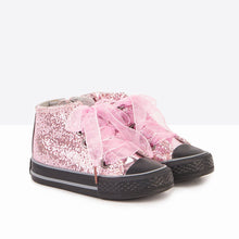 Load image into Gallery viewer, Botines de Bebé Glitter Rosa