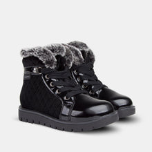 Cargar imagen en el visor de la galería, Botas de Terciopelo Negro para Niña