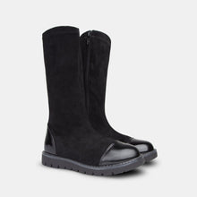 Cargar imagen en el visor de la galería, Botas altas negras para niña