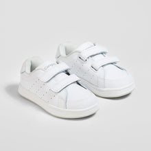 Load image into Gallery viewer, Unisex White Washable Leather Trainers