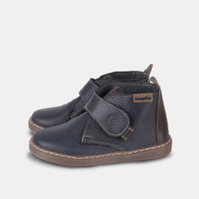 Load image into Gallery viewer, Boys Velcro Navy Booties