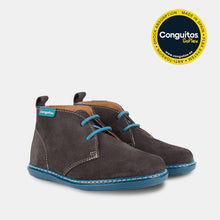 Carregar imagem no visualizador da galeria, Botas Safari Unissex Cinza Suede