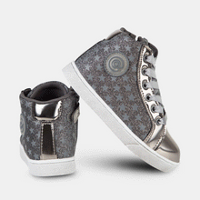 Load image into Gallery viewer, Girl's  Lead Glitter Booties with Lights