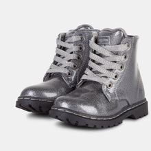 Carregar imagem no visualizador da galeria, Botas de couro envernizado de chumbo com brilho feminino