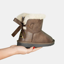 Load image into Gallery viewer, Girl's Taupe Bow Australian Boots