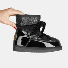 Load image into Gallery viewer, Girl's Black Laces Glitter Australian Boots
