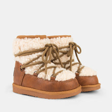 Load image into Gallery viewer, Girl's Camel Fur Laces Australian Boots