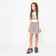 Load image into Gallery viewer, Girls Camel Faux Fur Skirt