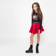 Carregar imagem no visualizador da galeria, Saia de Neoprene Vermelha Meninas