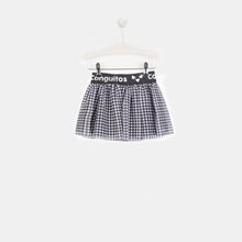Load image into Gallery viewer, Girls Houndstooth Black Skirt
