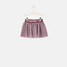 Carregar imagem no visualizador da galeria, Saia de vinho girls Houndstooth
