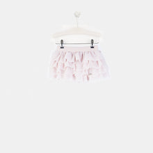 Load image into Gallery viewer, Girls Peplum Hem Pink Tulle Skirt