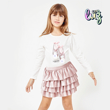 Load image into Gallery viewer, Girls Light up Ballet Pumps White T-shirt