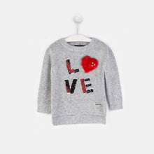 Load image into Gallery viewer, Girls Love Grey Sweater