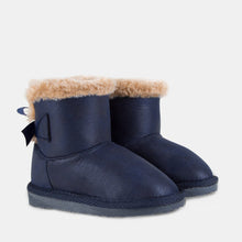 Load image into Gallery viewer, Babies Metallic Navy Australian Boots
