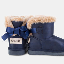 Load image into Gallery viewer, Babies Metallic Navy Australian Boots