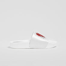 Load image into Gallery viewer, Girl's White Glitter Rubber Sandals