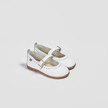 Cargar imagen en el visor de la galería, Bebés cuero blanco Mary Janes
