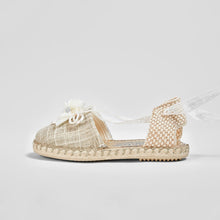 Load image into Gallery viewer, Girl's Beige Espadrilles Sandals