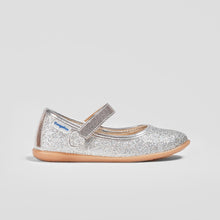 Load image into Gallery viewer, Girl's Silver Glitter Mary Jane