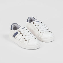 Load image into Gallery viewer, Boys White Bands Sneakers