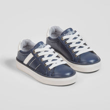Load image into Gallery viewer, Boys Navy Bands Sneakers