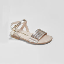 Load image into Gallery viewer, Girl's Multi Metallic Leather Sandals
