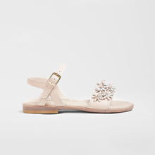 Load image into Gallery viewer, Girl's Makeup Pink Flowers Sandals