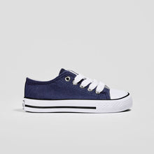 Cargar imagen en el visor de la galería, Zapatillas de lona azul marino unisex