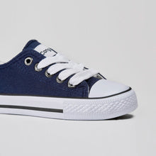 Cargar imagen en el visor de la galería, Zapatillas de lona azul marino unisex