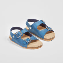 Cargar imagen en el visor de la galería, Sandalias bio azules para niños