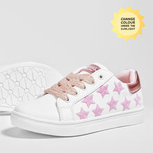 Load image into Gallery viewer, Girl's Solar Stars Colour Changing Sneakers
