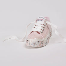 Cargar imagen en el visor de la galería, Zapatos deportivos rosas metalizados para niña