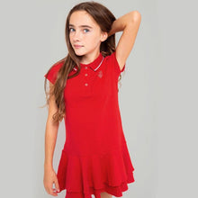 Carregar imagem no visualizador da galeria, Vestido feminino pólo vermelho