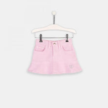 Load image into Gallery viewer, Girls Pink Flared Denim Skirt
