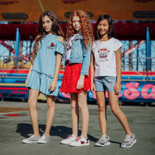 Load image into Gallery viewer, Girls "Hearts" Red Tulle Skirt