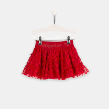 Load image into Gallery viewer, Girls "Hearts" Red Tulle Skirt