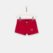 Cargar imagen en el visor de la galería, Shorts de mezclilla roja niña