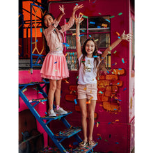 Carregar imagem no visualizador da galeria, Shorts jeans rosa meninas