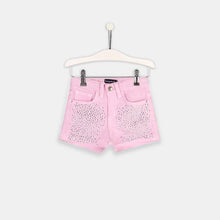 Load image into Gallery viewer, Girls Pink Strass Shorts