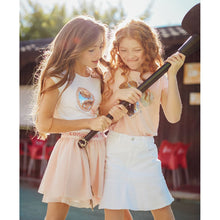Cargar imagen en el visor de la galería, Niñas "Espejo" Lentejuelas Reversibles Camiseta Blanca