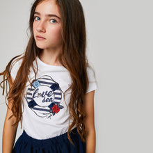 Cargar imagen en el visor de la galería, Camiseta blanca "Float" para niñas