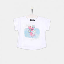 Load image into Gallery viewer, Girls "Balloons" Glitter Glow in the dark T-shirt