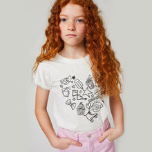 Load image into Gallery viewer, Girls "Hearts" Colour-Changing T-Shirt