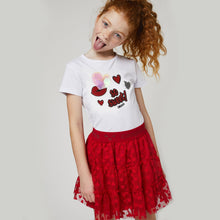 Load image into Gallery viewer, Girls "Hearts" Colour-Changing T-Shirt