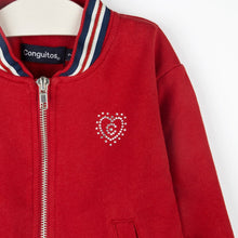 Load image into Gallery viewer, Girls Red Bomber Jacket