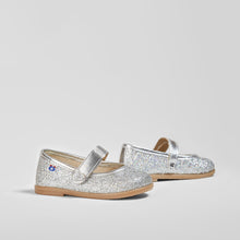 Load image into Gallery viewer, Baby Silver Glitter Ballerinas