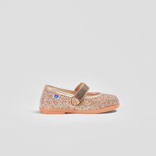 Load image into Gallery viewer, Baby's Platinum Glitter Ballerinas